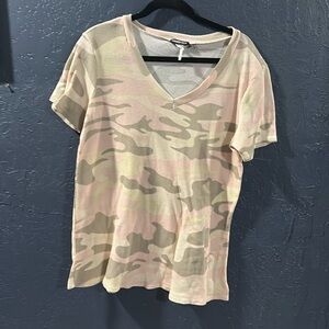 Pink & khaki camo shirt